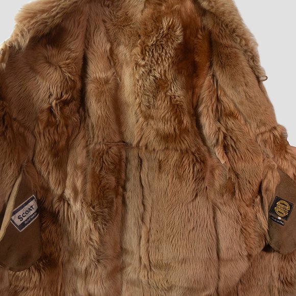 Shearling Full-Length Coat with turn-up sleeve cuffs - Picture 12 of 16